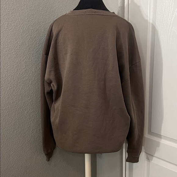 Nuuds Vintage Fleece Crewneck Cocoa Sweatshirt Oversized Size Large - Picture 7 of 10